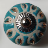 BOUTON ROND PLUME DE PAON