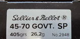 Sellier & Bellot 45-70Govt. SP 405gr VPE: 20 *EWB Pflichtig