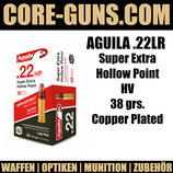 Aguila .22 lr Super Extra Cooper Plated HV 38 grs. Hollow Point 4000 Schuss *EWB Pflichtig