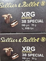 Sellier & Bellot .38 Spec. XRG-Defense 7,1g/110grs. - VPE:25 *EWB Pflichtig