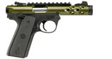 RUGER PISTOLE MARK IV 22/45 LITE .22 LR 4,4"/11,18CM OD GRÜN ANODIZED 1/2"-28 halbautomatische Pistole, 22lr. *EWB Pflichtig