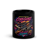 Black Glossy Mug ca. 11oz. "Core Guns Premium Firearms Bunt"