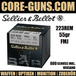 Sellier & Bellot Sellier & Bellot .223 Rem. Vlm BT 3,6g/55grs. *EWB Pflichtig 800 Schuss