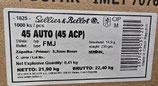 Sellier & Bellot .45 ACP FMJ 230grs VPE: 50 - 1000 Schuss *EWB Pflichtig