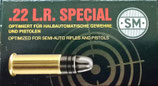 SM .22LR - SM SPECIAL 2,59g , VPE: 50 *EWB Pflichtig 500 Schuss - Optimiert für halbautomatische Gewehre und Pistolen