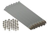 Speichen im Satz Chrom 148mm M4 passend MZ ES125, ES150, ES250, TS125, TS150, TS250, ETZ125, ETZ150, ETZ250. Neu