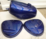 Tankset blau (BMW) metallic Enduro passend Simson S50, S51  Neu