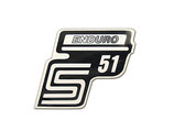 Enduro silber Aufkleber Seitendeckel passend Simson S51 Neu