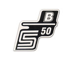 S50B weiß Aufkleber Seitendeckel passend Simson S50 Neu