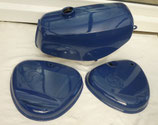 Tankset, Tank und Seitendeckel Enduro passend Simson S50, S51 Saphirblau in Deutschland lackiert  Neu