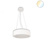 LED Hängeleuchte, DM 60cm, weiss, 52W, ColorSwitch 3000|3500|4000K, dimmbar