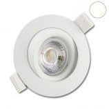 LED Einbaustrahler, weiss, 15W, 45°, neutralweiss, dimmbar