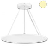 LED Office Hängeleuchte Up+Down, 20+20W, DM 61cm, weiss, UGR<19, 3000K, dimmbar