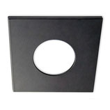 Cover Aluminium eckig schwarz matt für Einbaustrahler Sys-68