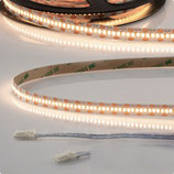 LED CRI930 MiniAMP Flexband, 12V, 6W, 3000K, 500cm, beidseitig 30cm Kabel mit male-Stecker