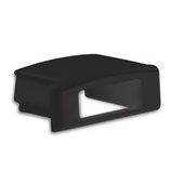 Endkappe EC76B schwarz für Profil PURE14 S mit Kabeldurchführung, 1 STK