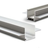 Installationskanal für Einbauprofile WING, L: 2000mm für 15mm Rigips-Platten