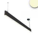 LED Hängeleuchte Linear Up+Down 1200, 40W, linear- u. 90° verbindbar, schwarz, warmweiss