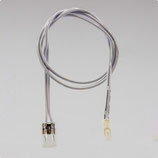 MiniAMP male-Stecker zu Clip Kabelanschluss (max. 3A) für 2-pol. IP20 Stripes mit Breite 8mm