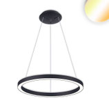 LED Hängeleuchte Circle 580 schwarz, 48W, rund, ColorSwitch 3000|3500|4000K, dimmbar