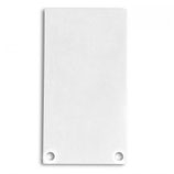 Endkappe EC49 Alu weiss RAL 9010 für SURF/DIVE24 mit COVER12, 2 STK, inkl. Schrauben
