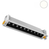 LED Einbauleuchte Raster Line weiss/schwarz, 20W, neutralweiss, schwenkbar
