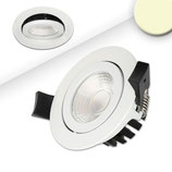 LED Einbaustrahler, weiss, 8W, 36°, rund, warmweiss, IP65, dimmbar