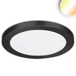 LED Aufbau/Einbauleuchte Slim Flex, 24W, schwarz, ColorSwitch 3000K|3500K|4000K