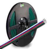 Kabel RGB+W 10m Rolle 5-polig 0.50mm² H03VH-H AWG20