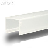 Abdeckung eckig, milky für Profil WING/XWAY, L: 2000mm