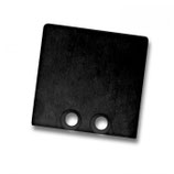 Endkappe EC 58B schwarz für Profil SURF16, 2 STK, inkl. Schrauben