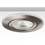 Einbaurahmen rund für GU10/MR16, Alu Nickel-Satin