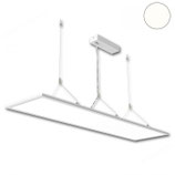 LED Office Hängeleuchte Up+Down, 20+20W, 30x120cm, weiss, UGR<19, 4000K, dimmbar
