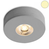 LED Ein- und Unterbauleuchte MiniAMP alu gebürstet, 3W, 24V DC, warmweiss, dimmbar