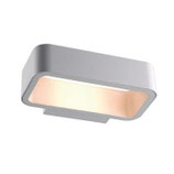 LED Wandleuchte Up&Down 1x7W CREE, IP54, silber, warmweiss