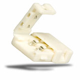 Clip-Verbinder (max. 5A) für 2-pol. IP20 Flexstripes mit Breite 8mm, Pitch-Abstand >12mm