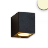 Wandleuchte 1xGU10, IP54, sandschwarz, exkl. Leuchtmittel