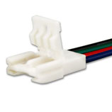 Clip-Kabelanschluss (max. 5A) für 4-pol. IP20 Flexstripes mit Breite 10mm, Pitch-Abstand >8mm