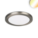 LED Aufbau/Einbauleuchte Slim Flex, 6W, nickel gebürstet, ColorSwitch 3000K|3500K|4000K