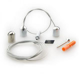 Seilabhängung Z04 für LAMP55, Länge bis 150cm, 2 Seile, inkl. Befestigungsmaterial