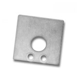 Endkappe EC 59 Aluminium für Profil SURF16 mit Kabeldurchführung, 2 STK, inkl. Schrauben