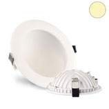 LED Downlight LUNA 12W, weiss, indirektes Licht, warmweiss, dimmbar