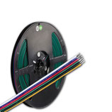 Kabel RGB+W+WW 10m Rolle 6-polig 0.5mm² H03VH-H AWG20