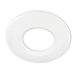 Cover Aluminium rund/Kante weiss matt für Einbaustrahler Sys-68