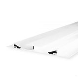 LED Trockenbau-Leuchtenprofil Double Curve, weiss RAL 9010 200cm