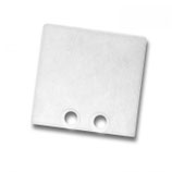 Endkappe EC 58W weiss RAL 9010 für Profil SURF16, 2 STK, inkl. Schrauben