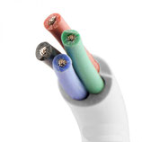 Kabel RGB Meterware 4-polig 0.50mm² SIHF Silikonmantel AWG20