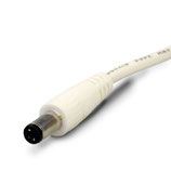 Anschlussleitung mit Rundstecker MALE 1,5m weiss