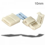 Clip-Eck-Verbinder (max. 5A) für 2-pol. IP20 Flexstripes mit Breite 10mm, Pitch-Abstand >12mm