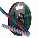 Kabel RGB 10m Rolle 4-polig 0.50mm² H03VH-H AWG20